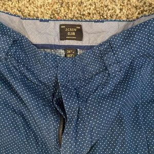 J Crew Polka Dot Shorts 34 Blue
